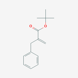 molecular formula C14H18O2 B056832 Tert-butyl 2-benzylprop-2-enoate CAS No. 111832-40-7