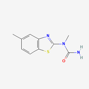 molecular formula C10H11N3OS B568330 N-Methyl-N-(5-methyl-1,3-benzothiazol-2-yl)urea CAS No. 115011-31-9