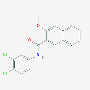 molecular formula C18H13Cl2NO2 B5683393 N-(3,4-dichlorophenyl)-3-methoxynaphthalene-2-carboxamide 