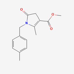 molecular formula C15H17NO3 B5683403 METHYL 2-METHYL-1-[(4-METHYLPHENYL)METHYL]-5-OXO-4H-PYRROLE-3-CARBOXYLATE 