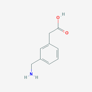 molecular formula C9H11NO2 B056835 3-Aminomethyl-phenylacetic acid CAS No. 113520-43-7