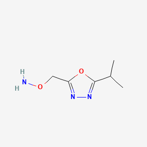 O-((5-Isopropyl-1,3,4-oxadiazol-2-yl)methyl)hydroxylamine