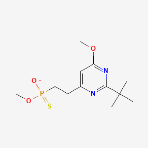 molecular formula C12H20N2O3PS- B568380 YNYJCXXOTFZQBS-UHFFFAOYSA-M CAS No. 117291-73-3
