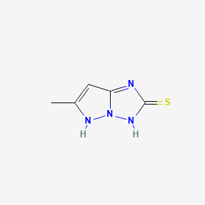 6-methyl-1H-pyrazolo[1,5-b][1,2,4]triazole-2(3H)-thione
