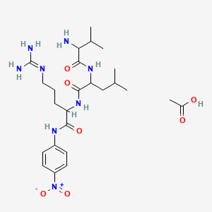 acetic acid;2-[(2-amino-3-methylbutanoyl)amino]-N-[5-(diaminomethylideneamino)-1-(4-nitroanilino)-1-oxopentan-2-yl]-4-methylpentanamide