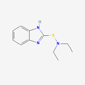 molecular formula C11H15N3S B5683877 N-(1H-benzimidazol-2-ylsulfanyl)-N-ethylethanamine 
