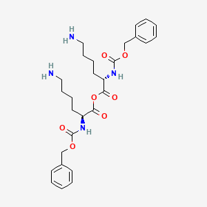 molecular formula C44H50N4O11 B568403 N,N-Dibenzyloxycarbonyl-lysine anhydride CAS No. 111142-54-2