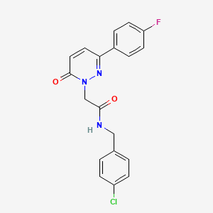 molecular formula C19H15ClFN3O2 B5684359 N-(4-chlorobenzyl)-2-(3-(4-fluorophenyl)-6-oxopyridazin-1(6H)-yl)acetamide 