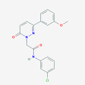 molecular formula C19H16ClN3O3 B5684442 N-(3-chlorophenyl)-2-(3-(3-methoxyphenyl)-6-oxopyridazin-1(6H)-yl)acetamide 