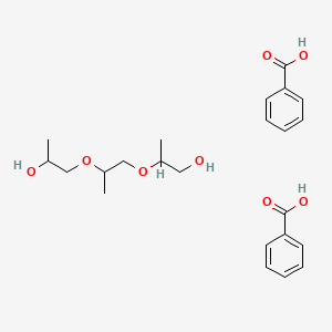 molecular formula C23H32O8 B568455 Benzoic acid;2-[2-(2-hydroxypropoxy)propoxy]propan-1-ol CAS No. 115425-81-5