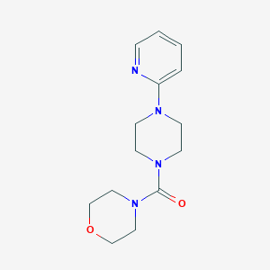 molecular formula C14H20N4O2 B5684580 Morpholin-4-yl 4-(2-pyridyl)piperazinyl ketone 