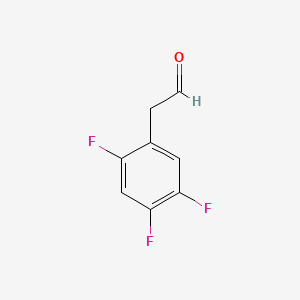molecular formula C8H5F3O B568464 2-(2,4,5-Trifluorophenyl)acetaldehyde CAS No. 111991-20-9