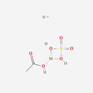 molecular formula C2H7NiO6S+ B568468 Nickelate(1-), (acetato-O)(sulfato(2-)-O)-, hydrogen CAS No. 125275-87-8