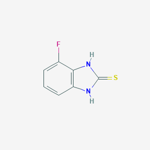 molecular formula C7H5FN2S B056847 4-Fluoro-1,3-dihydro-2H-benzimidazole-2-thione CAS No. 121712-03-6