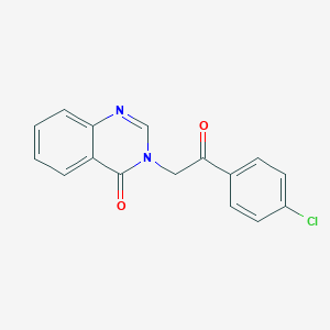 molecular formula C16H11ClN2O2 B5684730 3-[2-(4-Chlorophenyl)-2-oxoethyl]quinazolin-4-one CAS No. 90059-70-4