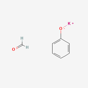 molecular formula C7H7KO2 B568491 Potassium;formaldehyde;phenoxide CAS No. 120712-84-7