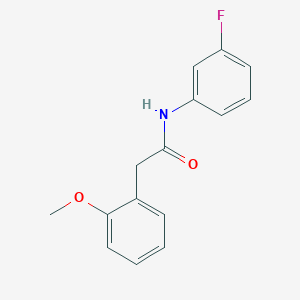 molecular formula C15H14FNO2 B5684947 N-(3-fluorophenyl)-2-(2-methoxyphenyl)acetamide 