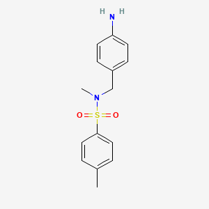 molecular formula C15H18N2O2S B568500 N-(4-Aminobenzyl)-N-methyl-p-Toluenesulfonamide CAS No. 115562-53-3