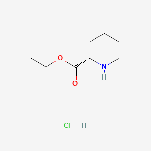 molecular formula C8H16ClNO2 B568516 (S)-乙基哌啶-2-羧酸盐盐酸盐 CAS No. 123495-48-7