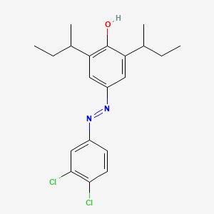 molecular formula C20H24Cl2N2O B568519 4-(3,4-Dichlorophenylazo)-2,6-di-sec-butyl-phenol CAS No. 124719-26-2