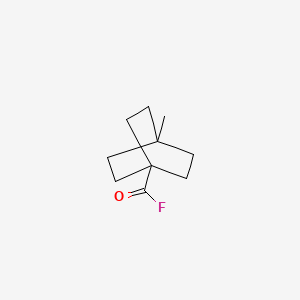molecular formula C10H15FO B568522 4-Methylbicyclo[2.2.2]octane-1-carbonyl fluoride CAS No. 116935-82-1