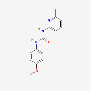 molecular formula C15H17N3O2 B5685299 1-(4-Ethoxyphenyl)-3-(6-methylpyridin-2-yl)urea 
