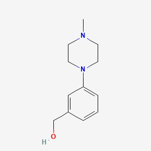 molecular formula C12H18N2O B568545 (3-(4-Methylpiperazin-1-yl)phenyl)methanol CAS No. 123987-13-3