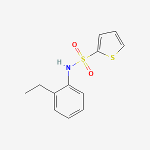 molecular formula C12H13NO2S2 B5685483 N-(2-ethylphenyl)thiophene-2-sulfonamide CAS No. 53442-40-3