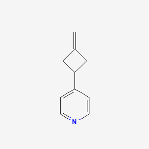molecular formula C10H11N B568574 4-(3-Methylidenecyclobutyl)pyridine CAS No. 112689-03-9