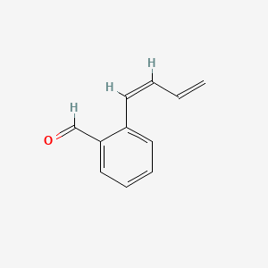molecular formula C11H10O B568586 2-[(1Z)-buta-1,3-dienyl]benzaldehyde CAS No. 124300-58-9