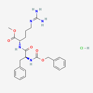 molecular formula C24H32ClN5O5 B568590 Z-Phe-arg-ome hcl CAS No. 113715-88-1