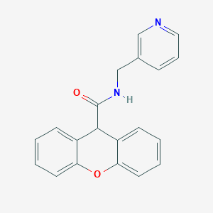 molecular formula C20H16N2O2 B5686014 N-[(pyridin-3-yl)methyl]-9H-xanthene-9-carboxamide 