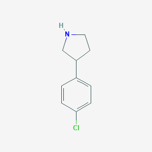 molecular formula C10H12ClN B056861 3-(4-氯苯基)吡咯烷 CAS No. 120418-62-4