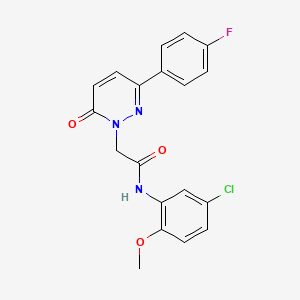 molecular formula C19H15ClFN3O3 B5686102 N-(5-chloro-2-methoxyphenyl)-2-(3-(4-fluorophenyl)-6-oxopyridazin-1(6H)-yl)acetamide 