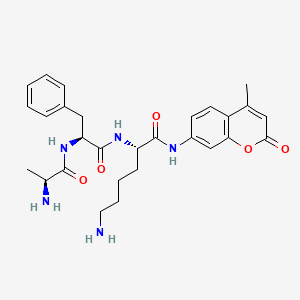 molecular formula C28H35N5O5 B568614 Ala-Phe-Lys-AMC 