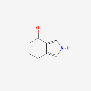molecular formula C8H9NO B568616 2,5,6,7-Tetrahydro-isoindol-4-one CAS No. 113880-79-8