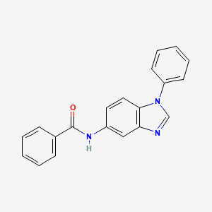 molecular formula C20H15N3O B5686177 N-(1-PHENYL-1H-1,3-BENZODIAZOL-5-YL)BENZAMIDE 