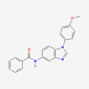 molecular formula C21H17N3O2 B5686396 N-[1-(4-METHOXYPHENYL)-1H-1,3-BENZODIAZOL-5-YL]BENZAMIDE 