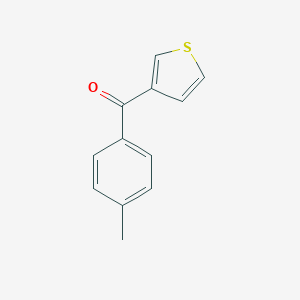 molecular formula C12H10OS B056864 3-(4-Methylbenzoyl)thiophene CAS No. 118993-65-0
