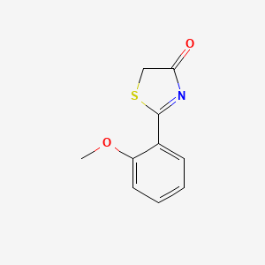 molecular formula C10H9NO2S B5686443 2-(2-methoxyphenyl)-1,3-thiazol-4-one 