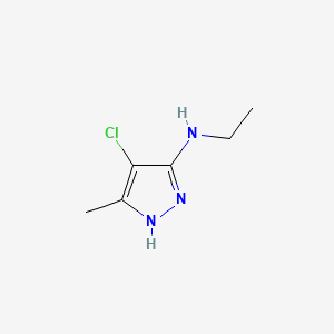 4-Chloro-N-ethyl-5-methyl-1H-pyrazol-3-amine