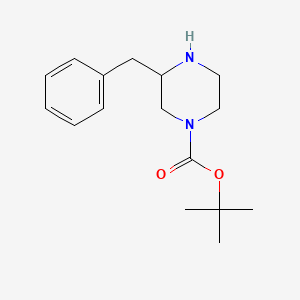 molecular formula C16H24N2O2 B568662 1-Boc-3-Benzylpiperazine CAS No. 502649-29-8