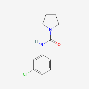 molecular formula C11H13ClN2O B5686743 N-(3-chlorophenyl)pyrrolidine-1-carboxamide CAS No. 35640-07-4