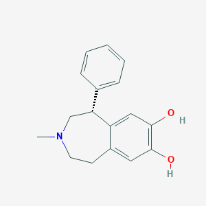molecular formula C17H19NO2 B056868 (5R)-3-methyl-5-phenyl-1,2,4,5-tetrahydro-3-benzazepine-7,8-diol CAS No. 118546-21-7