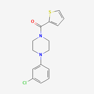 molecular formula C15H15ClN2OS B5686959 1-(3-CHLOROPHENYL)-4-(THIOPHENE-2-CARBONYL)PIPERAZINE 