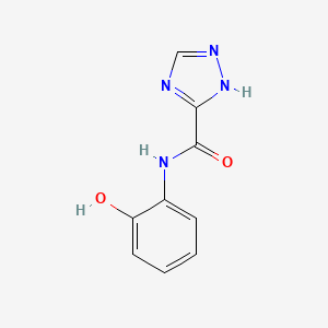 molecular formula C9H8N4O2 B5686960 N-(2-hydroxyphenyl)-1H-1,2,4-triazole-5-carboxamide 