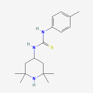 molecular formula C17H27N3S B5687040 N-(4-METHYLPHENYL)-N'-(2,2,6,6-TETRAMETHYL-4-PIPERIDYL)THIOUREA 