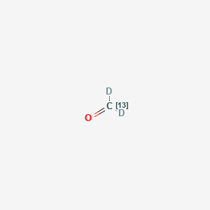 molecular formula CH2O B568718 dideuterio(113C)methanone CAS No. 63101-50-8