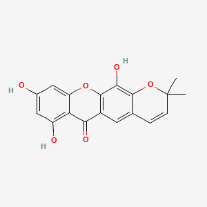molecular formula C18H14O6 B568720 O-Demethylforbexanthone CAS No. 92609-77-3