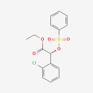 Ethyl (2R)-2-(benzenesulfonyloxy)-2-(2-chlorophenyl)acetate